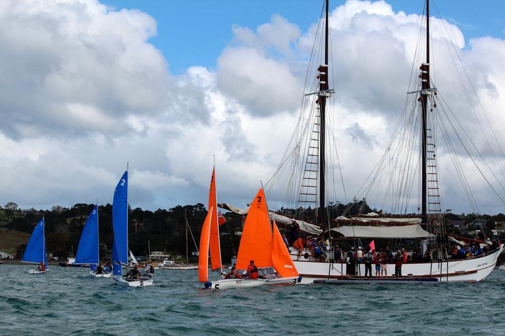 Changeover on the Jane Gifford - 31st Secondary School Team Sailing Nationals © Susanna Buckton